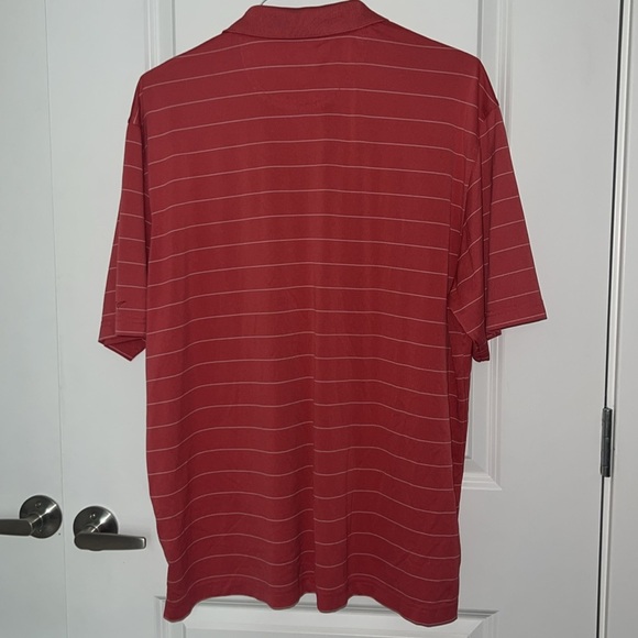Greg Norman Collection Striped Red Polo Shirt - Picture 6 of 7